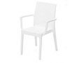 編み白椅子